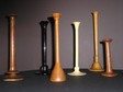 Various models made of wood, ebony and plastic