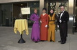 Von links: Frau Niemeyer, Frau Figliulo, Frau Parpan, Service-Personal, Rupert Schwarz, Chef Personalrestaurant, (alle dem Anlass angepasst in historischer Kleidung)